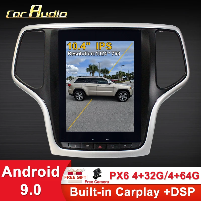 

Android 9.0 Android car radio multimedia player For JEEP Grand Cherokee 2014-2019 car audio bluetooth 1 din carplay cd player