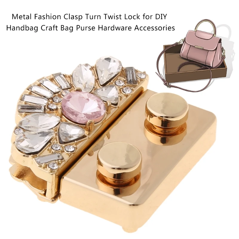 Новинка винтажная металлическая модная застежка 1 P с поворотным замком для