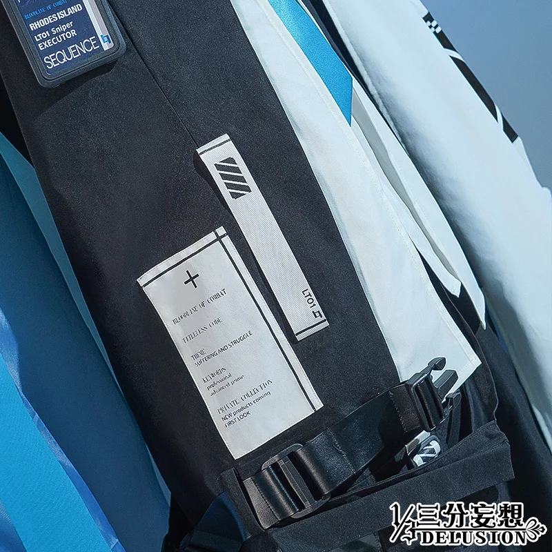 

Anime Arknights Executor Titleless Code RHODES ISLAND Bloodline of Combat Uniform Cosplay Costume Halloween Free Shipping 2020