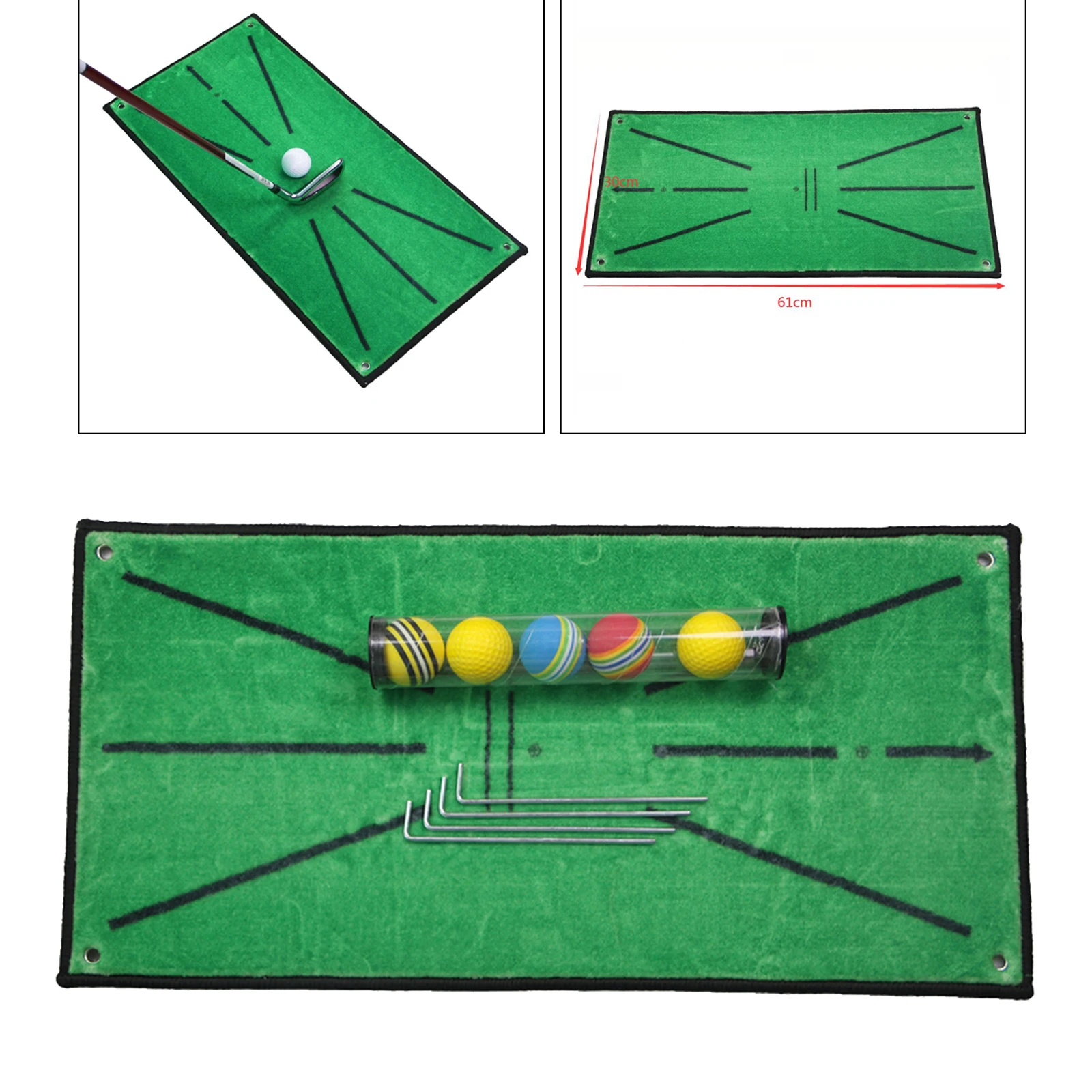 

Durable Golf Training Mat Anti-slip Golf Swing Hitting Chipping Correct Rug