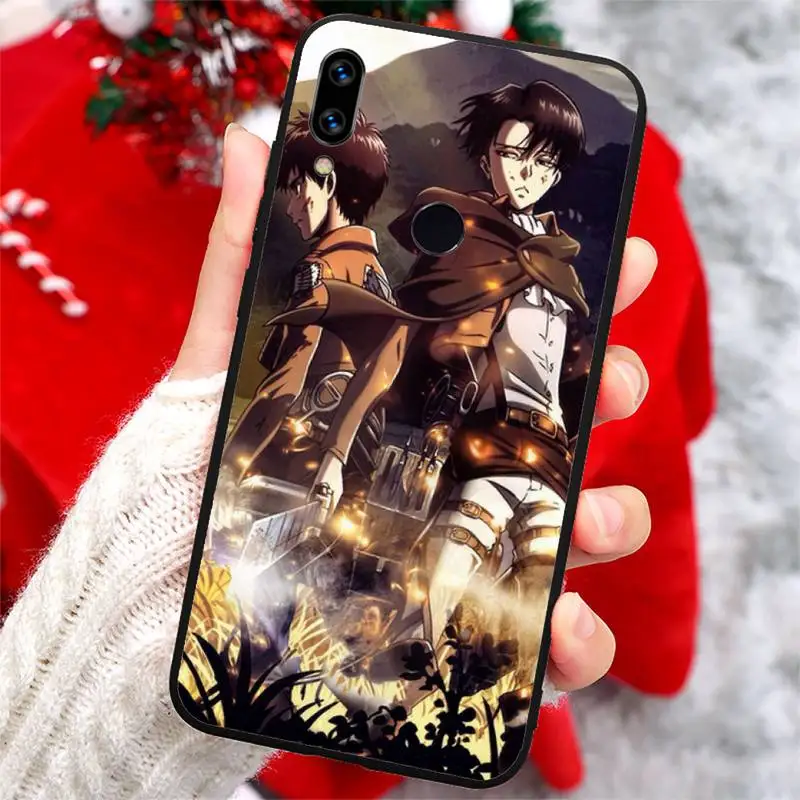 

Anime Japanese attack on Titan Phone Case For Xiaomi Redmi note 7 8 9 t k30 max3 9 s 10 pro lite