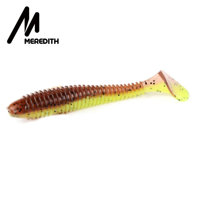 Рыболовные приманки MEREDITH, FAT Swing Impact Swimbait 85 мм/5,5 г, 10 шт./лот, мягкие приманки, мягкие приманки для рыбалки, приманки для окуня