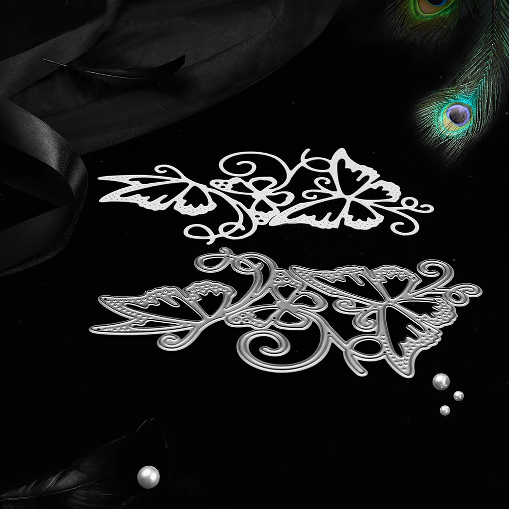 Металлические режущие штампы струящиеся бабочки для DIY скрапбукинга тиснение