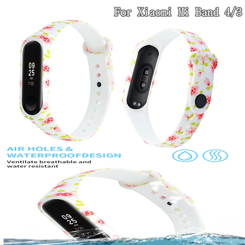Новый спортивный резиновый ремешок для часов Xiaomi Mi Band 4 3 Силиконовый Браслет Для