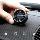Автомобильные часы Tesla Model 3 X Y S, автомобильные светящиеся круглые кварцевые часы, воздуховыпускное отверстие для приборной панели, аксессуары для интерьера автомобиля