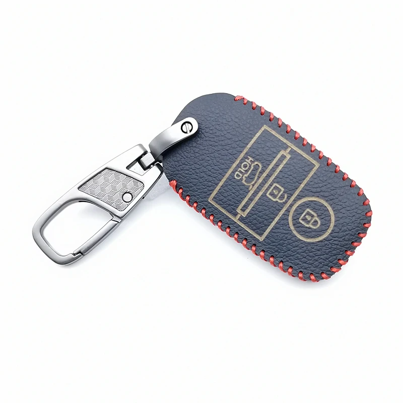 Мягкая текстура 100% кожаный чехол для ключей защитный автомобильного ключа Kia Rio