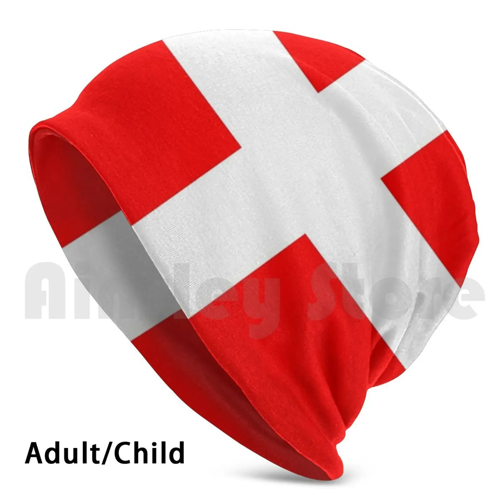 

Savoie Flag Beanies Knit Hat Hip Hop Savoie France Savoy Savoia People Flag Ethnic Symbol Region Cross