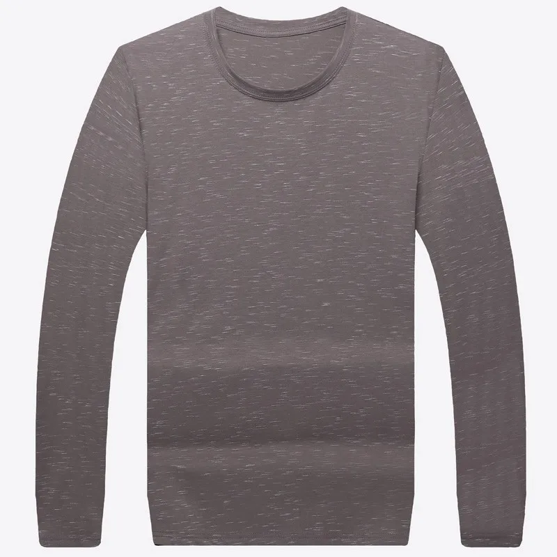 

2020 new plus size 8XL 7XL 6XL 5XL Spring Men T-shirts Long Sleeve Striped T Shirt Casual O-Neck Solid Tshirt Elastic