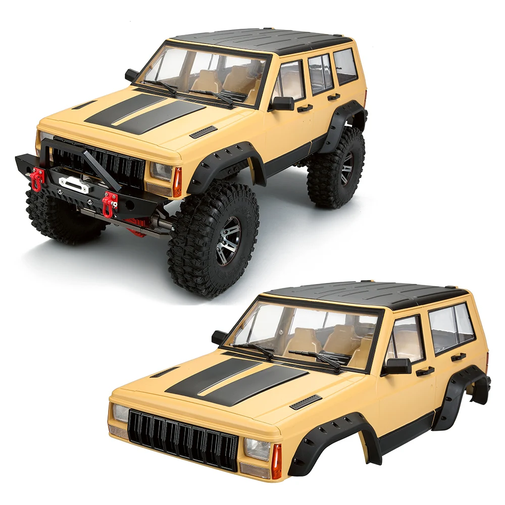 313 мм Колесная база полный Jeep Cherokee XJ жесткого тела комплект для 1/10 RC комплект автомобильных принадлежностей для передней и задней оси SCX10& SCX10 II 90046 Traxxas TRX4