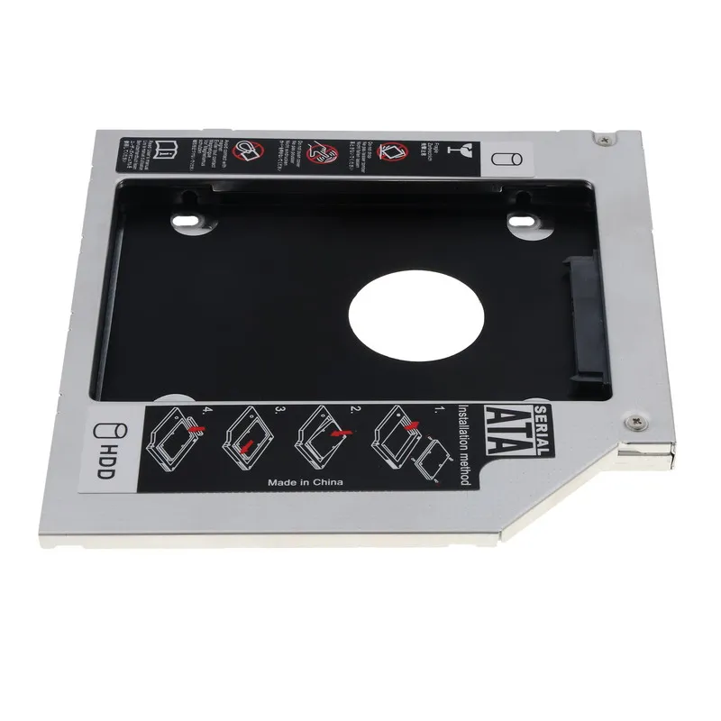 12 7 мм алюминиевый жесткий диск Bay Универсальный 2 5 2-й Ssd Hd SATA HDD Caddy адаптер для Cd Dvd |