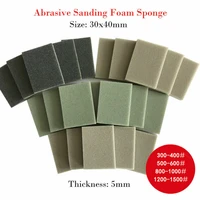 10pcs foam sanding block wet dry bodywork fine coarse adsorption waterproof oil proof grit sandpaper sponge pads