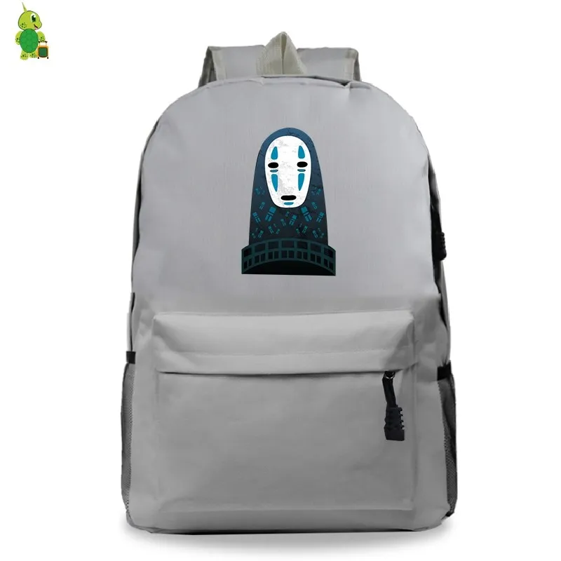 11 Школьные сумки Ghibli, Унесенные унесением, без лица, мужской рюкзак для подростков, женщин и мужчин, рюкзак для ноутбука, Детский рюкзак для книг, повседневные дорожные сумки - Color: 11