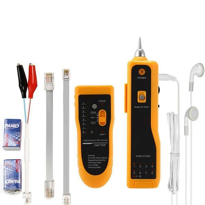 Проводный трекер Rj11 Rj45 линейный кабель искателя тестовый er для сетевой Lan Ethernet