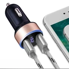 Универсальное автомобильное зарядное устройство с двумя портами USB для Toyota Camry Corolla RAV4 Yaris HighlanderLand CruiserPRADO Vios VitzReiz Prius Levin