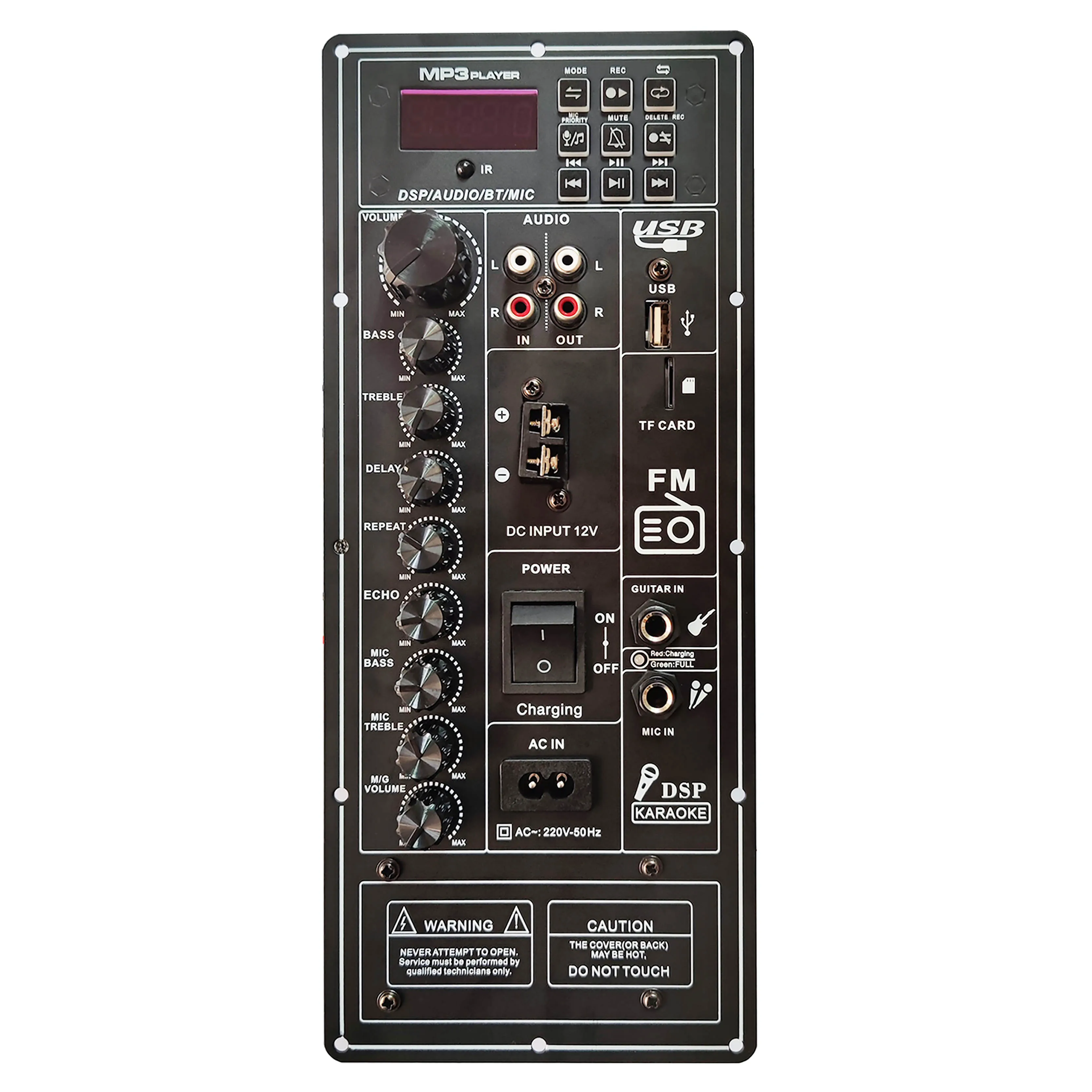 Высококачественная Плата усилителя 12/220 В DSP Control Digital Bluetooth Mono 150 Вт для 8 15