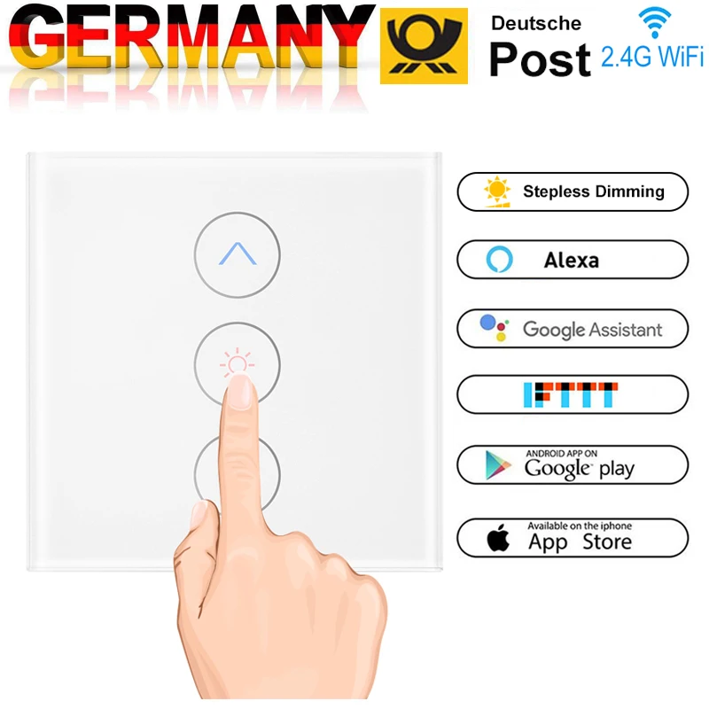 1 шт. настенный сенсорный переключатель с управлением через приложение Alexa Google