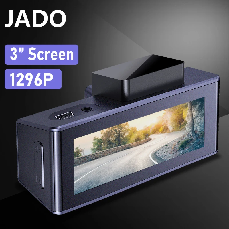JADO D320C автомобиля Камера IPS Цвет Экран Dash Cam 24 часа в сутки для парковочной системы