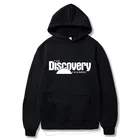 Весна-Осень Креативные мужские толстовки с капюшоном THE DISCOVERY CHANNEL, нейтральные мужские и женские толстовки с капюшоном, пуловеры, топы