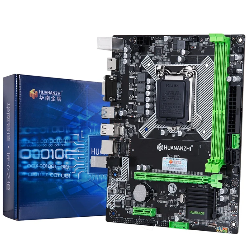 Материнская плата HUANANZHI B75 PRO материнская для Intel LGA 1155 3 I5 I7 E3 DDR3 1333/1600 МГц 16 Гб SATA3.0