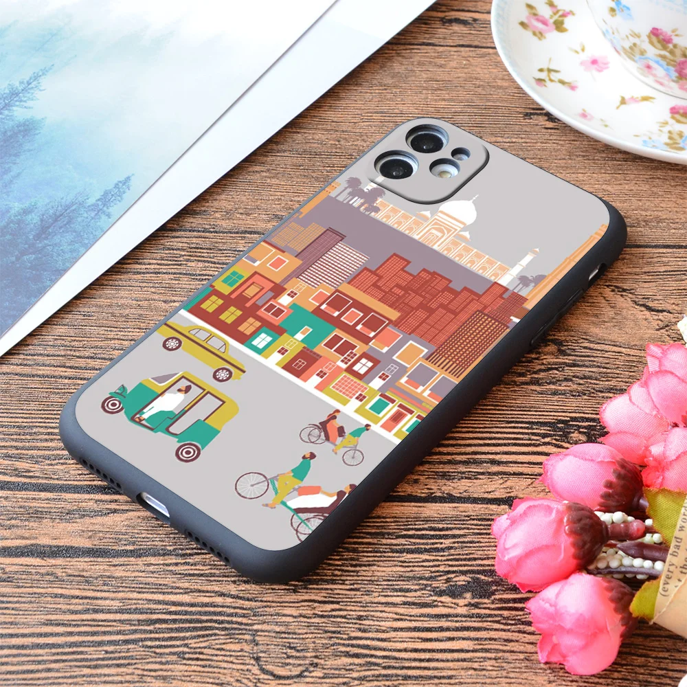 

For iPhone New Delhi India Print Soft Matt Apple iPhone Case