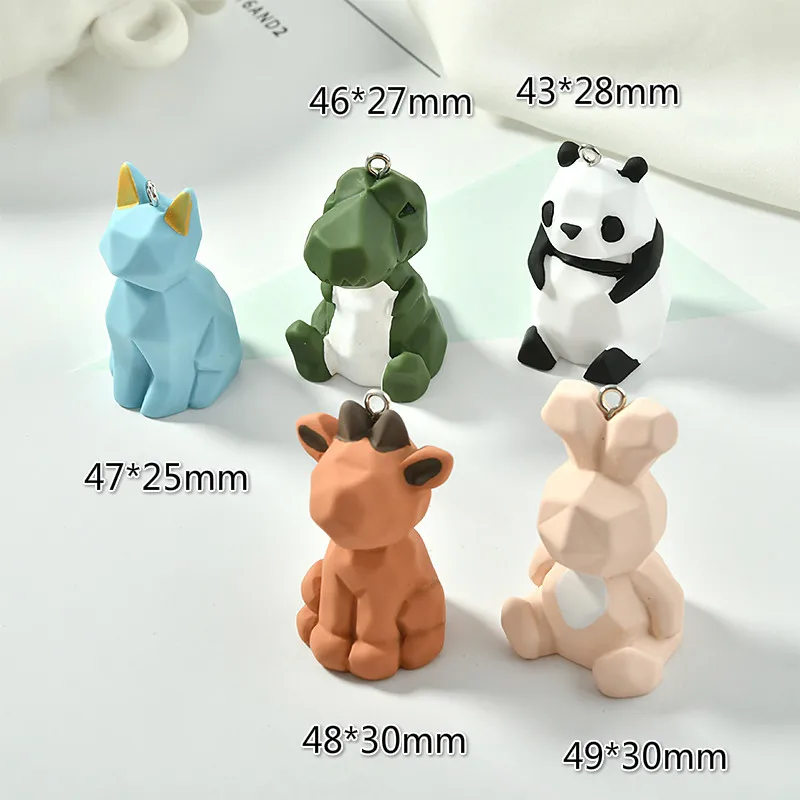 2 шт. полимерные аксессуары для брелков с изображением животных динозавров