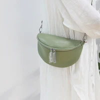 small bag new fashion soft leather wide shoulder strap messenger bag female fashion leather shoulder bag