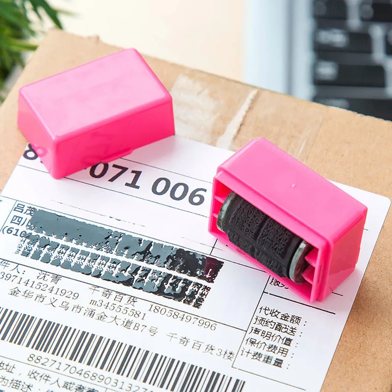 Креативный роликовый штамп для защиты данных 3 цвета защитный ролик информации