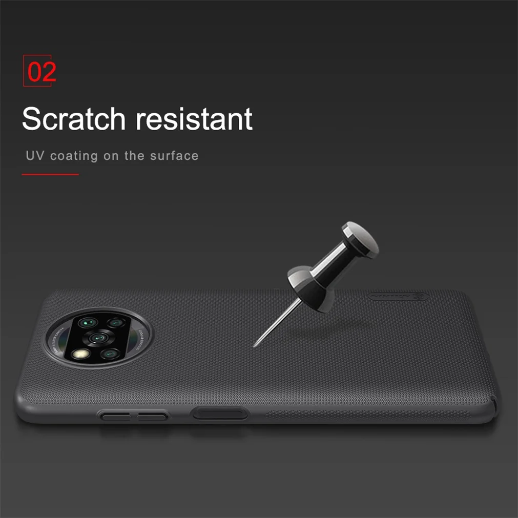 Чехол для Xiaomi Poco X3 NFC матовый защитный чехол Nillkin nfc | Мобильные телефоны и
