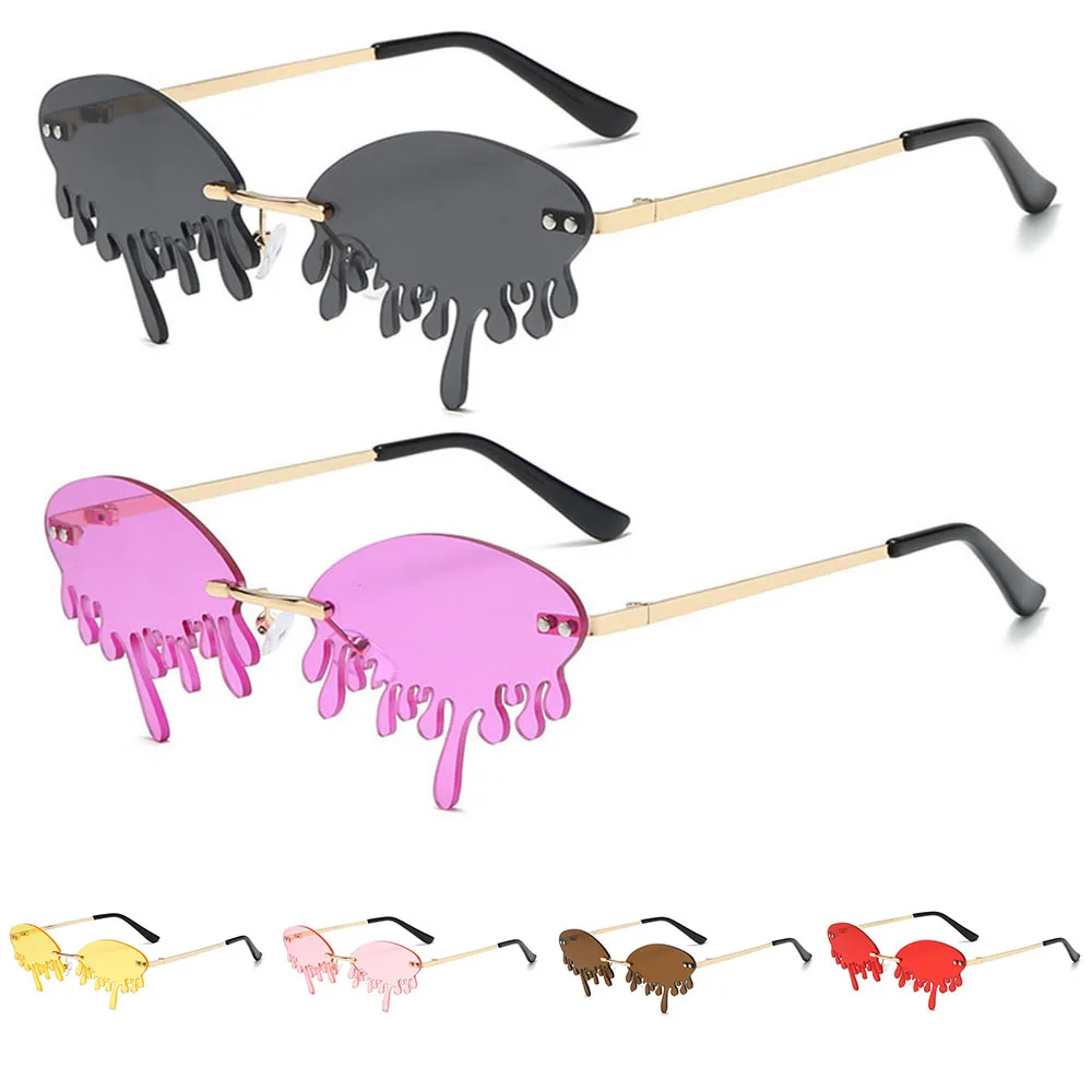 

HOT Fashion Tear Shape Sunglasses Women Men Unisex Eyewear Cycling Sports Adult Outdoor Leisure Personality Ball Glasses