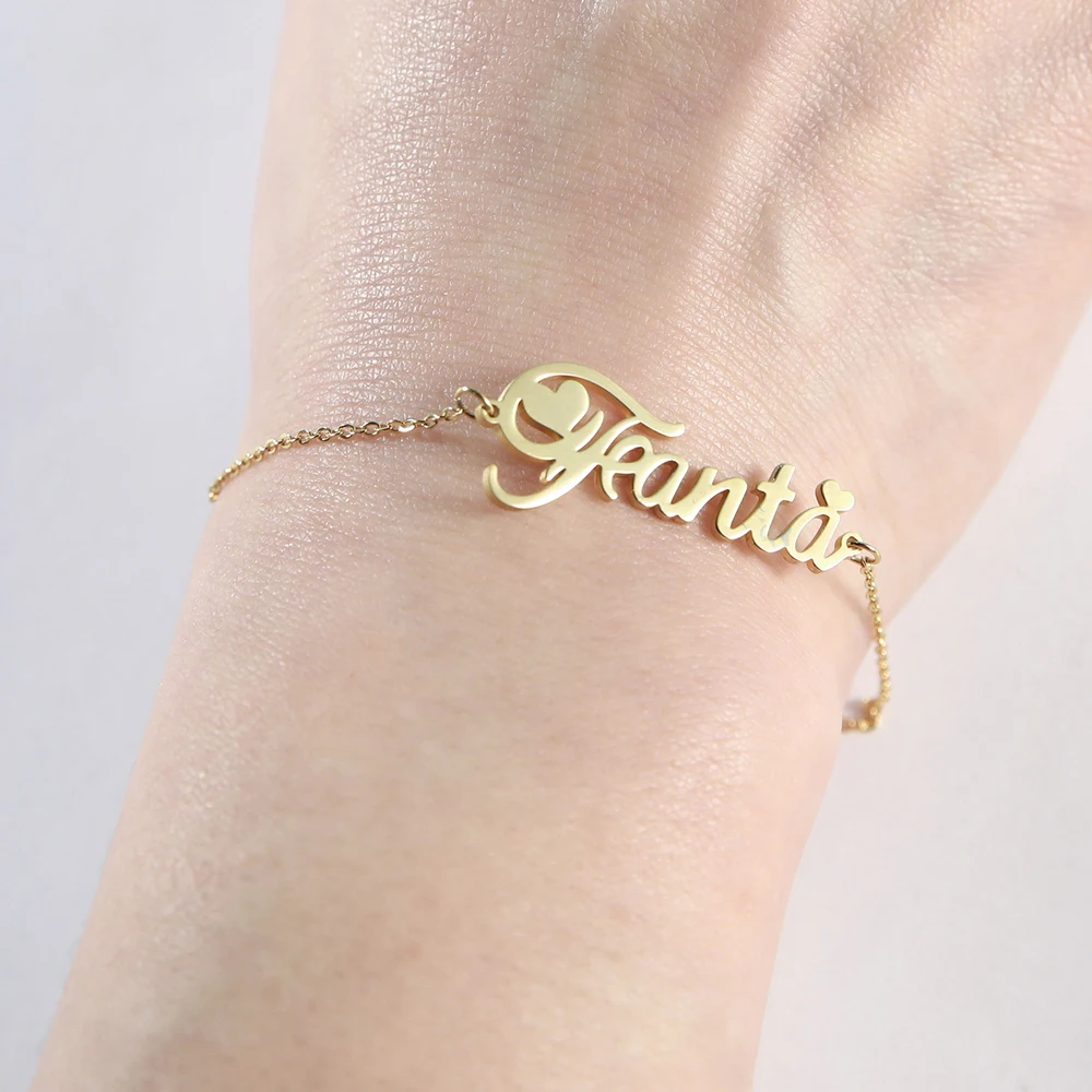 Lemegeton персонализированные именные браслеты для женщин мужчин детей ювелирные