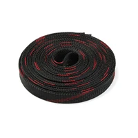 100m black red braid sleeving 24681012152025mm tight wire cable protection expandable cable sleeve wire gland insulated