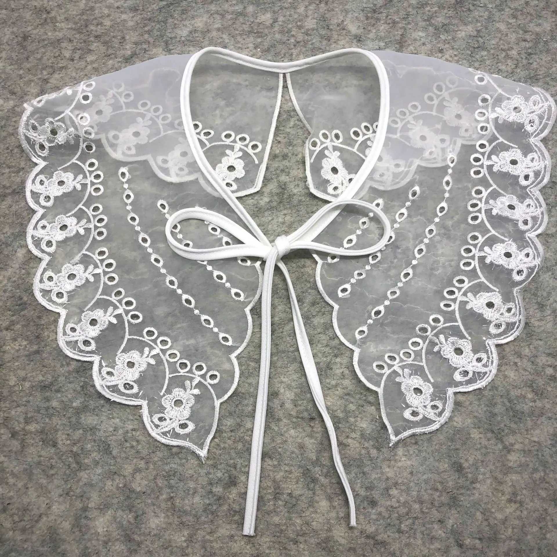 Модные вышитые нашивки из органзы на воротник для одежды сделай сам ретро