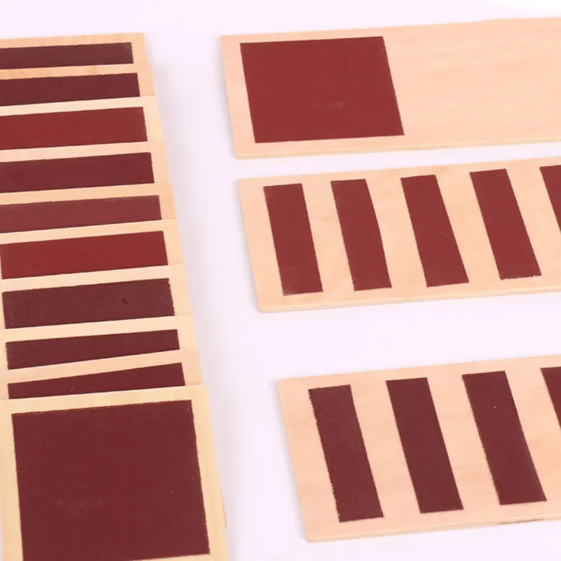 Деревянные игрушки Монтессори детская шероховатая гладкая фотография Обучающие