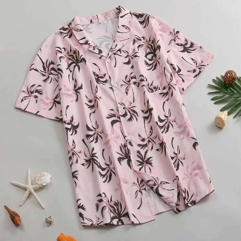 

Men's Summer Fashion Lapel Print Short Sleeve Shirt Top Men's Summer Fashion Casual Lapel Print Short Sleeve Shirt Top Blouse