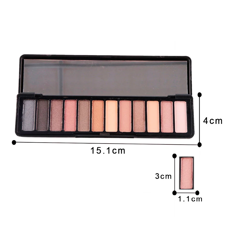 POPFEEL 12 цветов Сияющие тени для век Палитра стойкие матовые Smoky Eyes водостойких