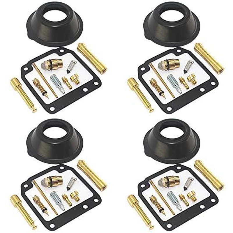 

Carburetor Repair Kit Jet Needle Float Valve Pilot Screw Chamber Gasket Diaphragm for Yamaha XJR400 XJR 400 R