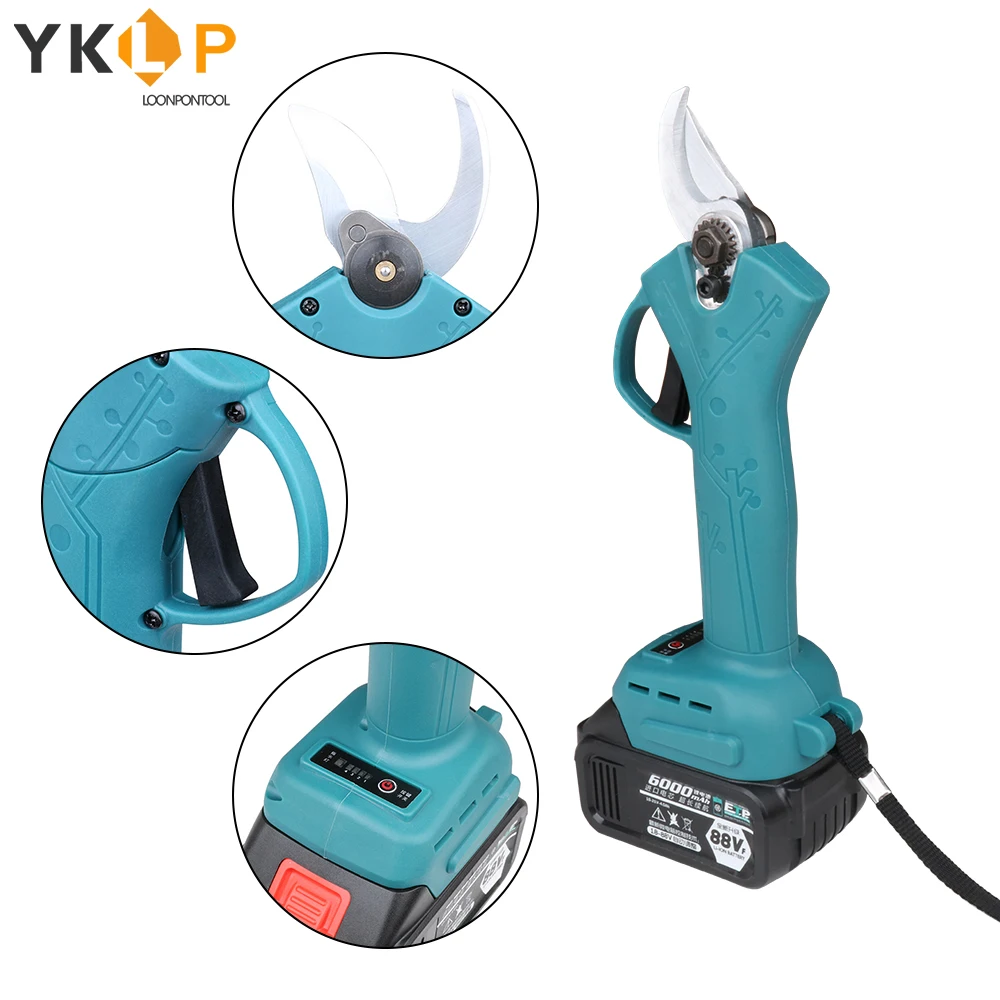 

88VF 25mm Electric Pruning Shear Lithium-ion Battery Tree Garden Potted Pruning Shears Cordless Pruner Garden pruning shears