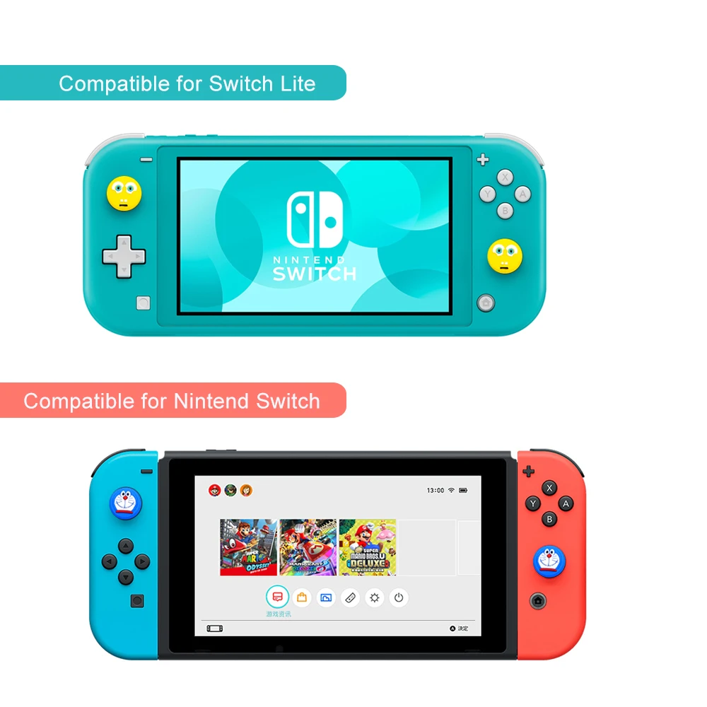 4 шт игровые резиновые Стик трость с защитным козырьком для переключатель Lite Joycon