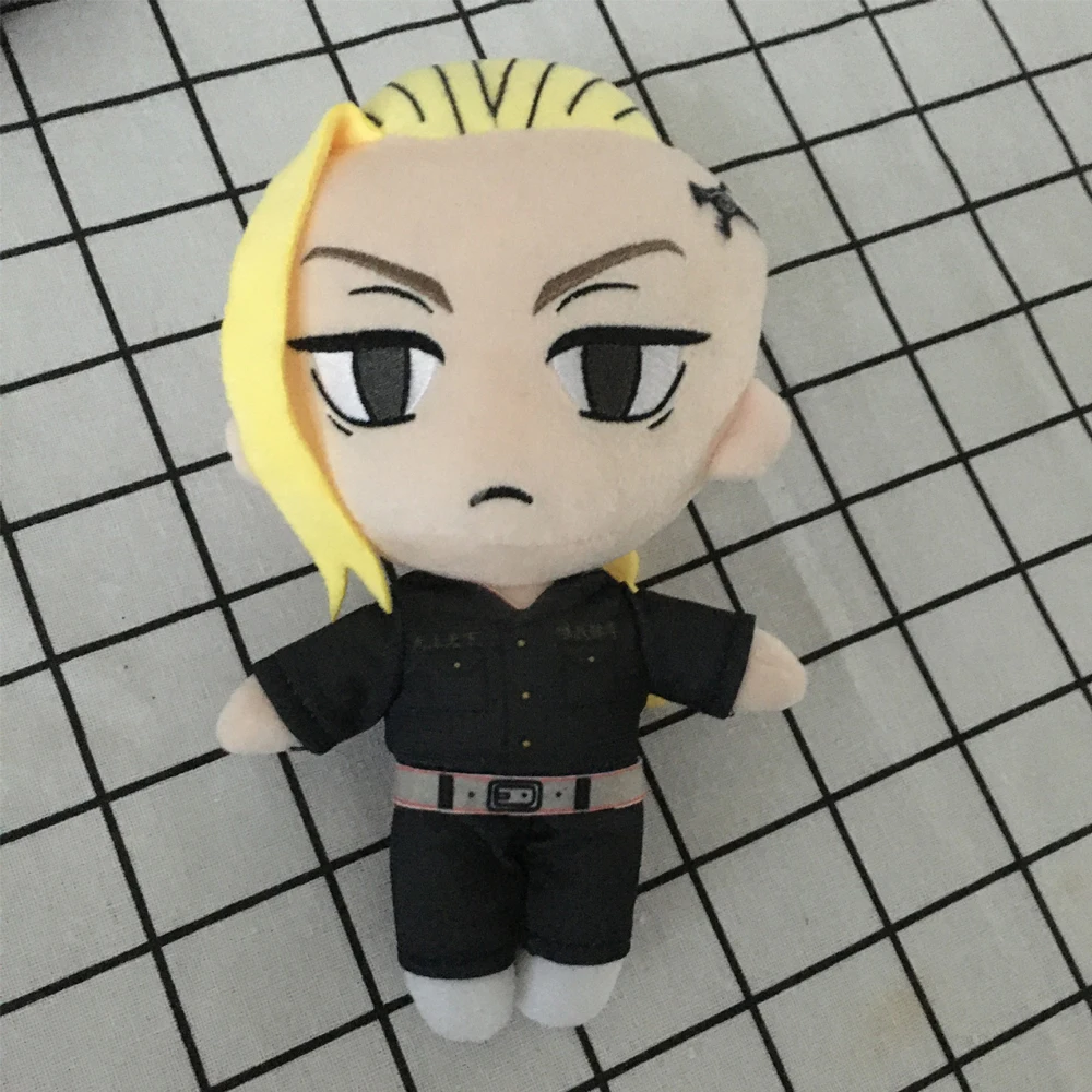 

20cm Tokyo Revengers Cute Plush Doll Toy Manjiro Ken Takemichi Hinata Atsushi Anime Soft Stuffed Pillow Kids Gift