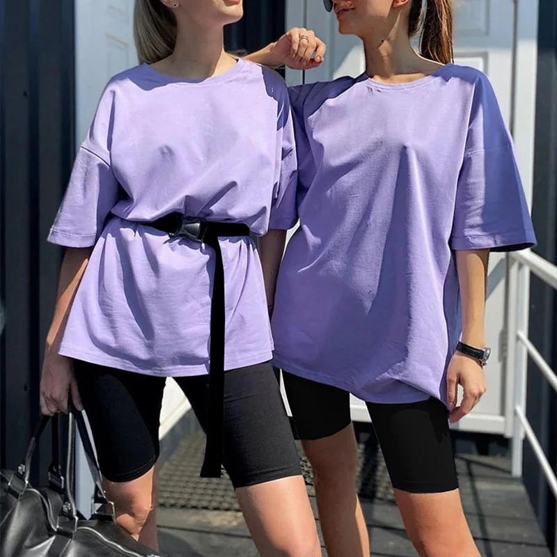 

Casual Solid Outfits Women's Two Piece Suit with Belt Home Loose Sports Tracksuits Fashion Bicycle Summer Hot Suit 2021