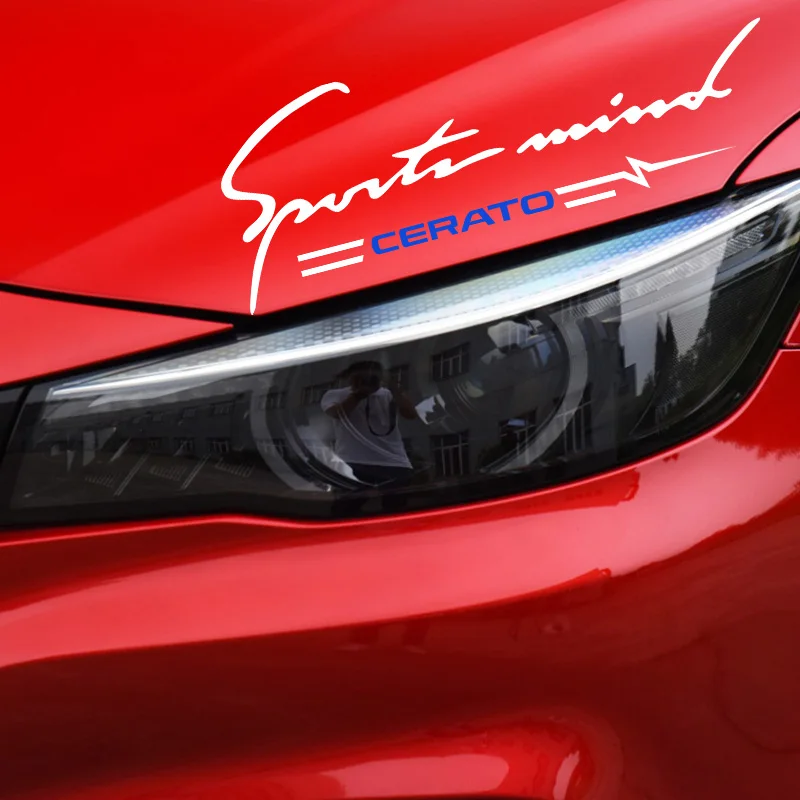 Светоотражающая наклейка для автомобиля на капот фар KIA Cerato k3 2 3 2011 2018 2019 Sport