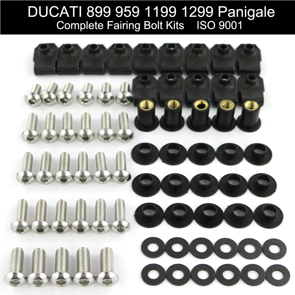 Подходит для Ducati 899 959 1199 1299 Panigale 2015 2018 Полный Комплект болтов мотоцикла зажимы