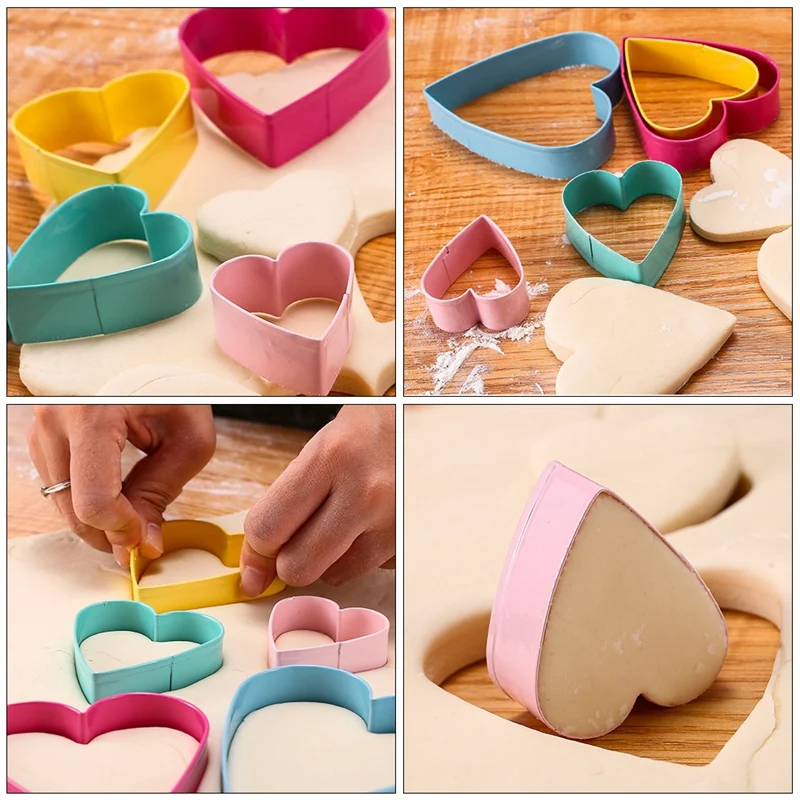 10 шт. в виде сердца и цветов выпечка шоколадных чипсов измельченного хлеба