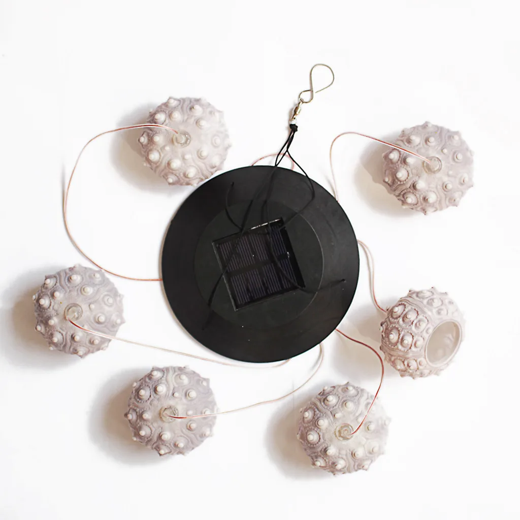 Открытый светодиодный солнечный светильник морской еж ветер Декор для дома и