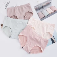 4pcsbox cotton panties women comfortable underwears sexy middle waisted underpants female lingerie graphene ladies briefs