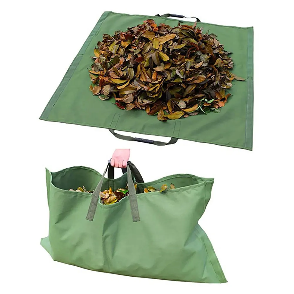 

Garden Leaf Storage Bag Outdoor Lawn Yard Waste Tarp Container RecyclablebigDuty Gardening Tote Trash Pouch