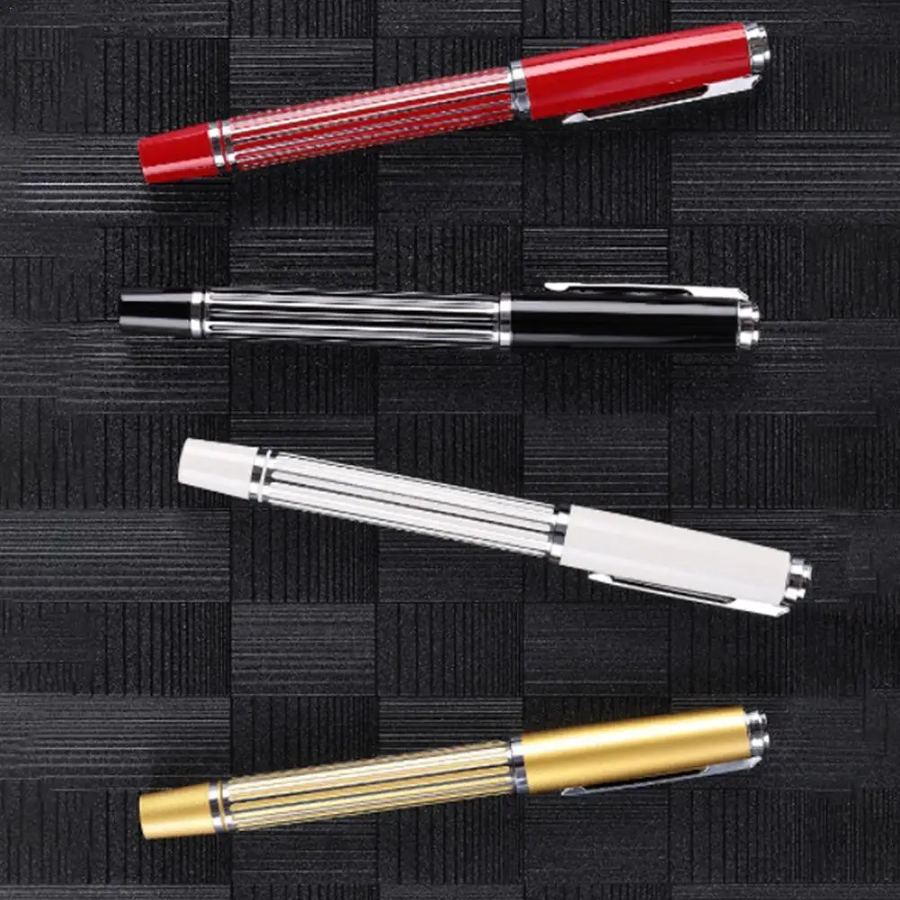 

Metal Fountain Pen Positive Posture All Copper Office Signature Calligraphy Writing Fountain Pen Metal School Office Supplies