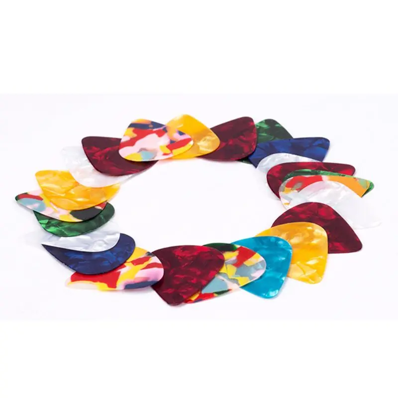 Guitar Picks Heavy Thick Gauge Assorted Pearl Variety Sampler Pack - 50 Pcs Colorful | Спорт и развлечения