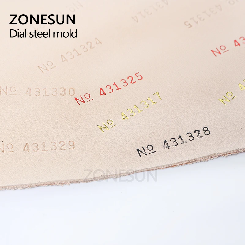 

ZONESUN Manual Hot Stamping Printer Accessory Thermal Ribbon Dialing Coding Tool Parts Production Number Coupon Print