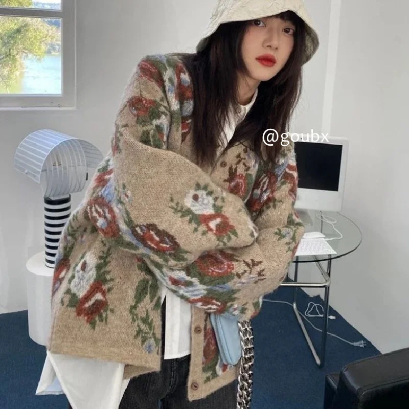 

Осень 2021, зимний свитер, женские топы, вязаный пуловер, женская мягкая теплая толстая верхняя одежда